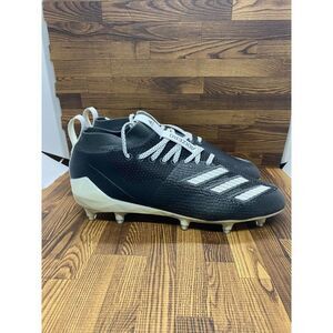 Adidas Adizero 8.0 Core Black White Grey Football Cleats Men's Size 7 (F36586)